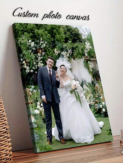 Custom High-Definition Photo Frame Printing On Canvas, Multiple Sizes Available. Please Provide 1 Image Of Your Choice. Ideal For Birthday And Wedding Gifts.