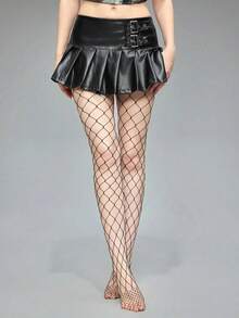 1 Set [Red Pantyhose + White Lace Fishnet Stockings] Double-Layer Mesh Socks, Red Base Layer, White Mesh Pattern Outer Layer, Pantyhose, Elegant And Sexy Fashion, Y2K Layered Style, Suitable For Valentine's Day, Wedding Party, Date, Music Festival - Multicolor - View 10