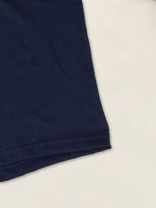 男士极简休闲平角内裤，性感太阳字母印花弹力腰带内裤 - 藍色 - 查看 6