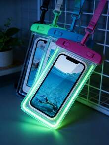 10个装通用防水手机袋，IPX8级防水手机干袋，适用于游泳、海滩、露营、旅行，适用于所有智能手机 - 彩色 - 查看 7