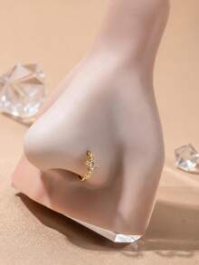 1 chiếc khuyên mũi hình thánh giá nhỏ đính đá Zirconia sáng bóng - Trang sức xỏ khuyên cao cấp - phong cách hình ảnh - Xem 13