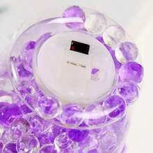 Perlas de cristal con fragancia sólida en botella de gel de colores Color enviado al azar Lámpara de mesa ambientadora creativa Perlas perfumadas transparentes de colores Eliminador de olores para dormitorios y baños Perlas de cristal de gel para eliminar olores en interiores  Ambientador con luz nocturna Difusor de aromaterapia para dormitorio - Color aleatorio - Ver 8