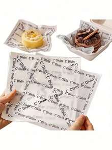 50/100PCS Minimalist Practical White French Anti-Oil Paper Liners Grease-Proof Silicone Baking Parchment Paper Oil-Proof Non-Stick High-Temperature Resistant Easy To Tear Dessert Baking/Hamburger Oil Absorbing/Cake Demoulding/Back To School Bento/Home Baking/Takeout Packaging Non-Stick Easy-Peel Baking Liners Graduation Season Must-Have For Students Back To School Baking - Multicolor - View 9