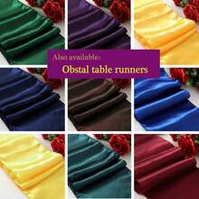 Obstal 210GSM Rectangle Red Tablecloth, Christmas Decorations Table Cloth Waterproof, Table Cover Protector For Holiday Party Use (Rio Red,60 X 102 Inch) - Rojo - Ver 10