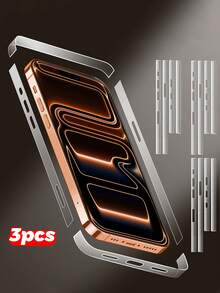 3片装高清水凝胶侧边保护膜，防刮手机边框保护壳，兼容 17/17 Air/17 Pro/17 Pro Max/16/15/14/13，防水、防震、防摔、防指纹 - 無色 - 查看 27