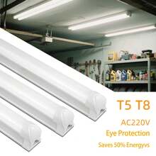 Bombilla de tubo fluorescente T5/T8 15W/25W de ahorro de energía AC220V para iluminación de salas de exposiciones de tiendas, de conexión de enchufe UE EE.UU. DQO4 - Solo cable de conmutación de la UE - Ver 3