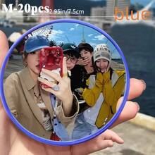 Handheld Convex Mirror, Wide Angle Lens, Travel Photography Gadget, Small Round Mirror For Photo Taking, Available In Large And Small Sizes. Convex Mirror Wide Angle Shooting, Must-Have Travel Gift Mirror For Friends, Selfie Accessory, Compact Design, Valentine's Day Couples Photo Mirror, High-Quality Reflection, Content Creator Accessory - Multicolor - View 35