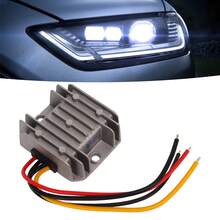 Convertidor reductor de voltaje de 24 V a 12 V para automóvil, resistente al agua (CC 18 V-36 V a CC 12 V, 10 A, 120 W) - Gris Claro - Ver 3