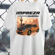 Impreza WRX STI Bugeye Blobeye Car Off-Road Rally Unisex T-Shirt - Car Enthusiast Apparel - White - View 1