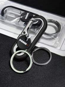 1个不锈钢钥匙链，创意汽车钥匙配件，双环钥匙扣，防丢钥匙链，通用汽车钥匙圈吊坠 - A - 查看 7