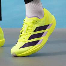 Adidas 男子ADIZERO TAKUMI SEN 11專業競速玻纖柱跑步鞋 - 青檸色 - 查看 9