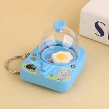 1pc 2026 Hot Selling Mini Creative Cute Flip Egg Machine Keychain, Frying Pan Stress Relief Toy, Bag Pendant Gift, Perfect For Holiday, Birthday, Interesting Gift - Multicolor - View 13