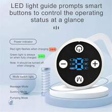 Hands Free Wearable Breast Pump, Portable Electric Breastfeeding Pump With Rechargeable Battery, Adjustable Suction & Massage Mode For Nursing Moms - Multicolor - View 9