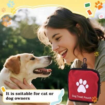 户外便携式宠物训练零食袋，大容量