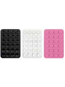 3pcs Silicone Suction Cup Stand Set, Multi-Function Phone/Tablet Holder, Universal Fit, Easy To Detach And Reusable Sticky Stand - Multicolor - View 12