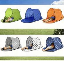 1件装沙滩遮阳篷] 弹出式遮阳帆篷 - 便携式沙滩帐篷，防紫外线，易于闭合，不防水，附赠小型收纳袋 - 1pc - 查看 3