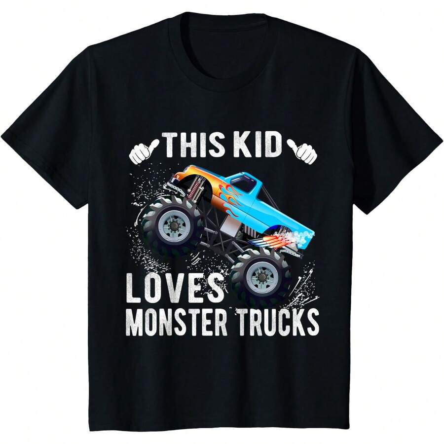 Monster Trucks Are My Jam Monster Truck T-Shirt - Đen 3 - Xem 1