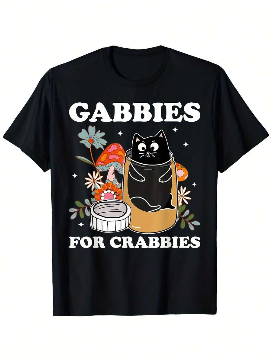 Men'S Veterinary Medicine T-Shirt - Gabbies for Crabbies Vet Tech Gift - Heavyweight 180g Cotton Tee - Negro 22 - Ver 1