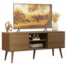 Mueble Mesa Para Tv Rack Madesa 2 Puertas Hasta 55 Marrón - Marrón - Ver 2