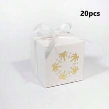 5/10/15/20pcs Set European Saudi Palm Tree July 4th White Gift Box Embossed Palm Tree Candy Box - Multicolor - View 8