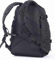 Mochila Táctica Capacidad 45L con Sistema Molle Uso Rudo Material Resistente, Mochila Táctica para Senderismo, Viaje, Camping - Negro - Ver 7