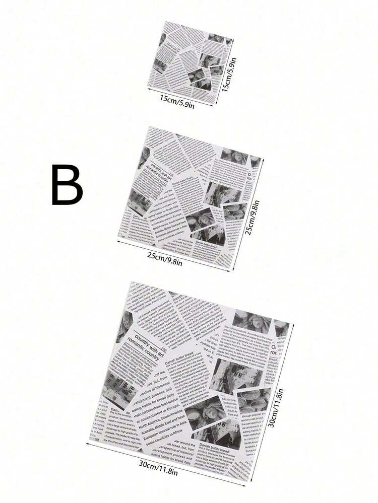 1/50/100张装法式白色防油烘焙纸，不粘耐热防油防水，非常适合烘焙蛋糕、汉堡、甜点和煎炸食物，厨房烘焙必备用品，母亲节、毕业典礼、乔迁之喜、新年等节日的理想礼物 - 彩色 - 查看 10