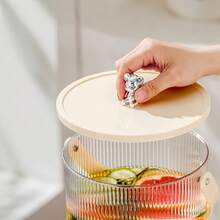 New Luxury Cold Water Dispenser With Faucet, Large Capacity Household Fruit Tea Cold Water Bucket, Picnic Set - Multicolor - View 10