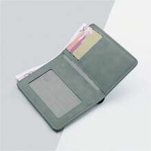 Card Holder Vertical Purse Mini Thin Short Money Pouch Coin Bag ,Travel Essential Bag ,Room Decor - Multicolor - View 2