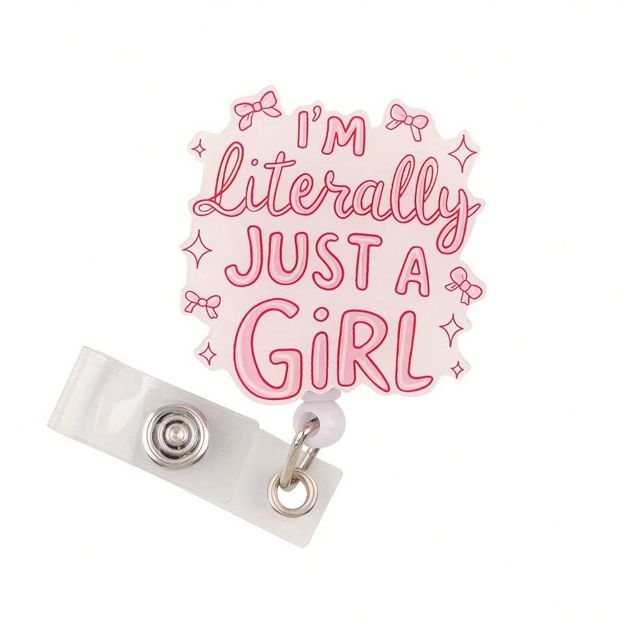 Cute Design 2D Flat Retractable D Card Holder, Nurse Hospital Badge Holder Office Lanyard, 1 Surface With Protective Film - A - View 1
