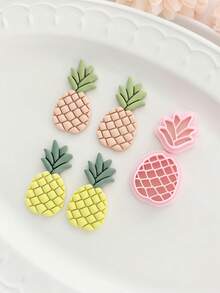 Tropical Pineapple Polymer Clay Cutter Set, DIY Tools For Handmade Summer Earrings & Jewelry Charms - Lm440 - View 2