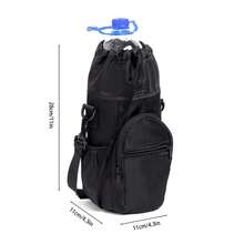 1 件水杯套，隔热水杯套，斜纹水瓶单肩包，水杯袋，可斜挎水瓶套，适用于户外、露营 - 彩色 - 查看 3