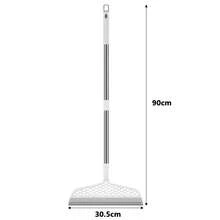 Escoba raspadora de silicona, limpiaparabrisas mágico, limpiaparabrisas de vidrio de alto lugar, fregona para suelo, escoba de limpieza de empalme para el hogar, agua de barrido para baño - Blanco - Gancho - Ver 8