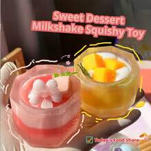 1个奶昔挤压玩具 - 芒果奶昔、桃子奶昔、芋头奶昔 - 解压玩具 - 软萌玩具 - 柔软玩具 - 捏捏乐玩具 - 指尖玩具 - 史迪奇玩具 - 旅行玩具 - 课堂指尖玩具 - 迷你洗澡玩具 - 圣诞文具减压球、生日礼物、完美礼物、复活节礼物、万圣节礼物、圣诞礼物、礼物、玩具、游戏、复活节 - 彩色 - 查看 4