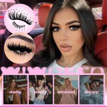 Spiked Lash Clusters With Bottom Lashes, Mega Volume Wispy Eyelash Extensions (120D, 5-21mm) - A Spikes Lash Clusters With Bottom Lashes 120D I - View 5