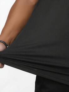 Men's Fashionable Casual Versatile Printed T-Shirt, Summer - Black - View 5