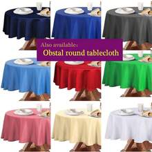 Obstal 210GSM Rectangle Table Cloth - Heavy Duty Water Proof Microfiber Tablecloth, Decorative Fabric Table Cover For Outdoor And Indoor Use (Royal Blue, 70 X 70 Inch) - 皇家藍 - 查看 7