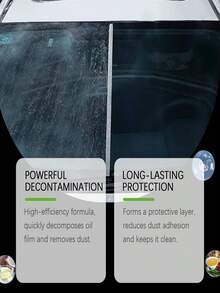 Cepillo de limpieza de vidrio multifuncional - No se necesita energía, apto para parabrisas de automóviles y ventanas del hogar, elimina manchas de aceite y marcas de agua - Líquido - Ver 8