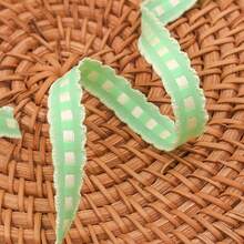 Cinta bordada con encaje y cuadros, accesorios hechos a mano para diademas con moños, ropa, zapatos, sombreros, embalaje de ramos - Multicolor - Ver 26