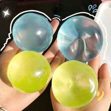 Đồ chơi bóp mềm dầu dừa bán chạy nhất năm 2026, màu xanh trong suốt, giúp giảm căng thẳng, dễ nặn, không đàn hồi, mềm mại, độ đàn hồi chậm, món quà hoàn hảo cho sinh nhật, ngày lễ, người đam mê sở thích (không chứa mạch nha). - Nhiều màu - Xem 3