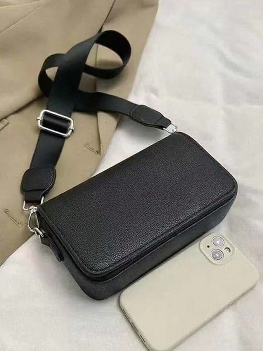 Ladies' Classic One-Shoulder Bag - 黑色 - 查看 1