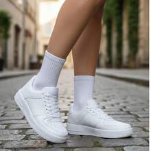 Women's And Men's Casual Force Sneakers - Original Fashion - On - 白色/白色 - 查看 7