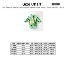 Toddler Boy Childish Dinosaur Swimsuit - Green - View 6