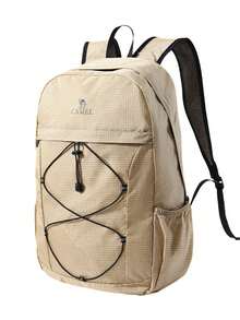 CAMEL CROWN Foldable Large Capacity Travel Backpack, Short Trip & Gym Storage Bag - Khaki - View 1