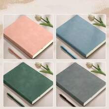 Sổ tay bìa cứng A5, 160 trang, kích thước đơn giản dành cho học sinh, giấy dày dặn, sổ ghi chép công việc, sổ tay văn phòng bìa cứng với giấy dày, thích hợp cho du lịch, kinh doanh, công việc, giáo viên, đại học, nhật ký Bullet Journal và lập kế hoạch, thiết kế chủ đề sách đơn giản, sổ kế hoạch hàng ngày. - A5 - Xem 2