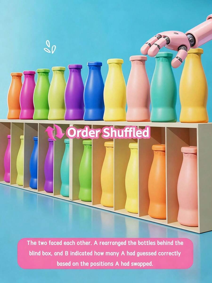 Color Matching Bottle - A Party Game That Stimulates Memory And Cognitive Abilities, It Is A Strategic Board Game Suitable For Friend Interaction And Improving Cognitive Skills. It Is The Perfect Choice For Party Supplies, Christmas, Birthdays And Holiday Gifts. This Is A Fun Group Game And Also A Unique Christmas Gift.