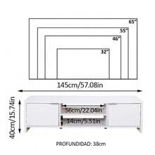 MADESA Television Stands & Entertainment Centers - White - View 3