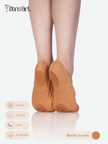 DonsGirl 1 Pair High Elasticity Tight-Fitting Professional Ballet Shoes, Also Suitable For Modern Dance, Classical Dance And Yoga - Mocha Brown - View 7