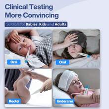 Digital Pulse Oximeter + Digital Blood Pressure Monitor + Thermometer, Three-Piece Set. - 淺藍色 - 查看 9