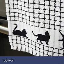 Samuel Lamont Tea Towel Cotton Midnight Black One Size - Black - View 6