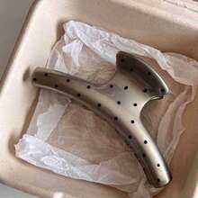 优雅亮面豹纹心形发夹，轻松打造盘发造型，适合日常佩戴 - 彩色 - 查看 2